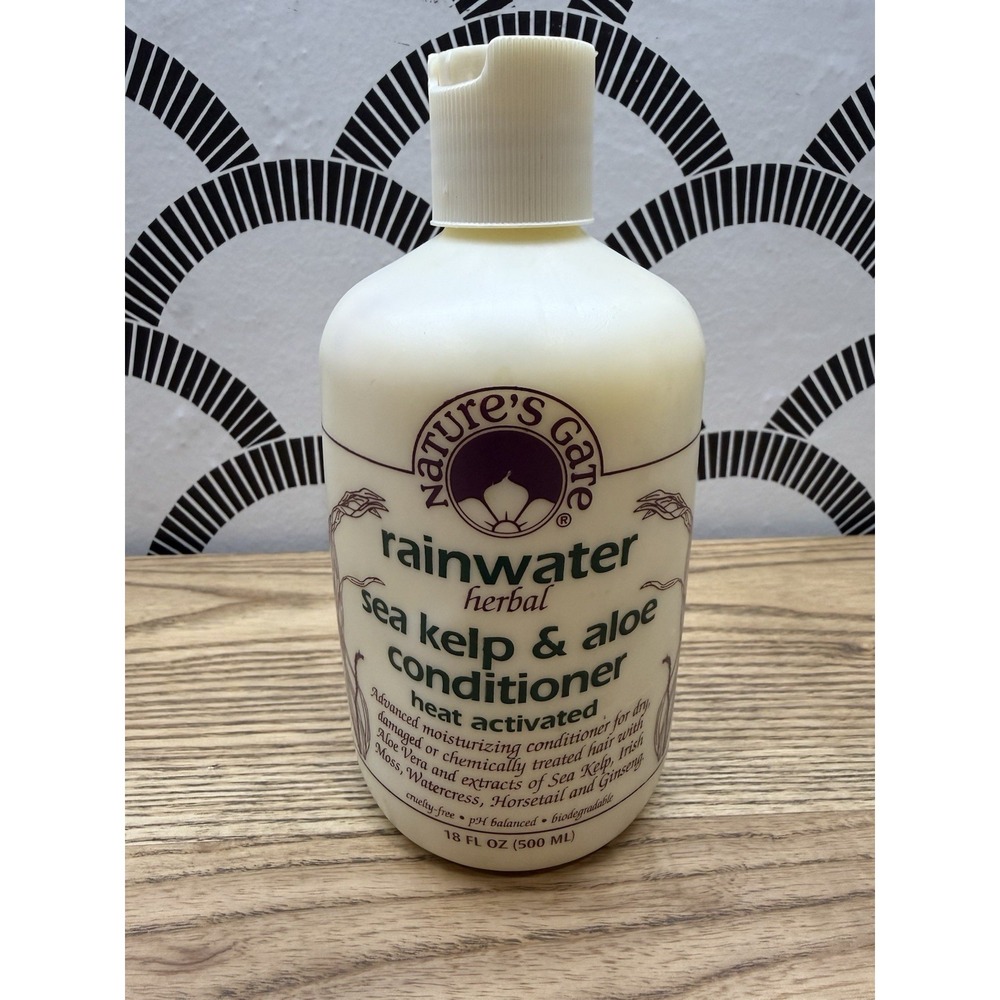 VTG‎ Natures Gate Rainwater Sea Kelp & Aloe Conditioner Heat Activated 18 Fl Oz